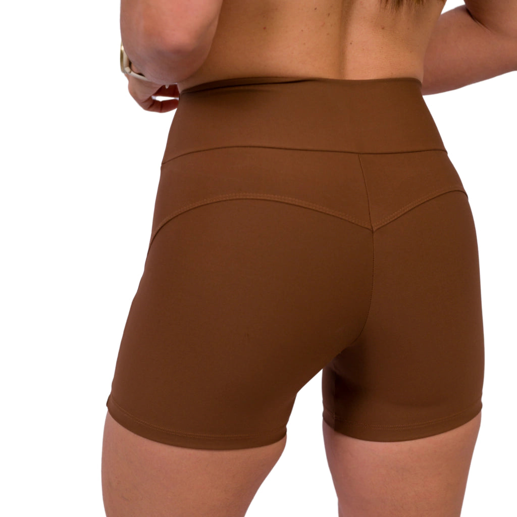 SHORTS BUTT-LIFT COFFEE ADAPTIV LYCRA