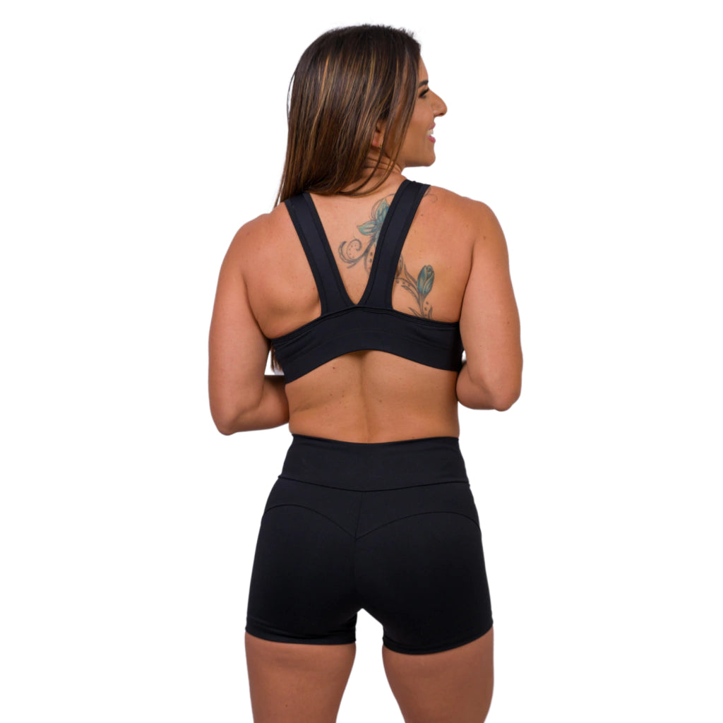SHORTS EMPINA BUMBUM BLACK W/ LABEL