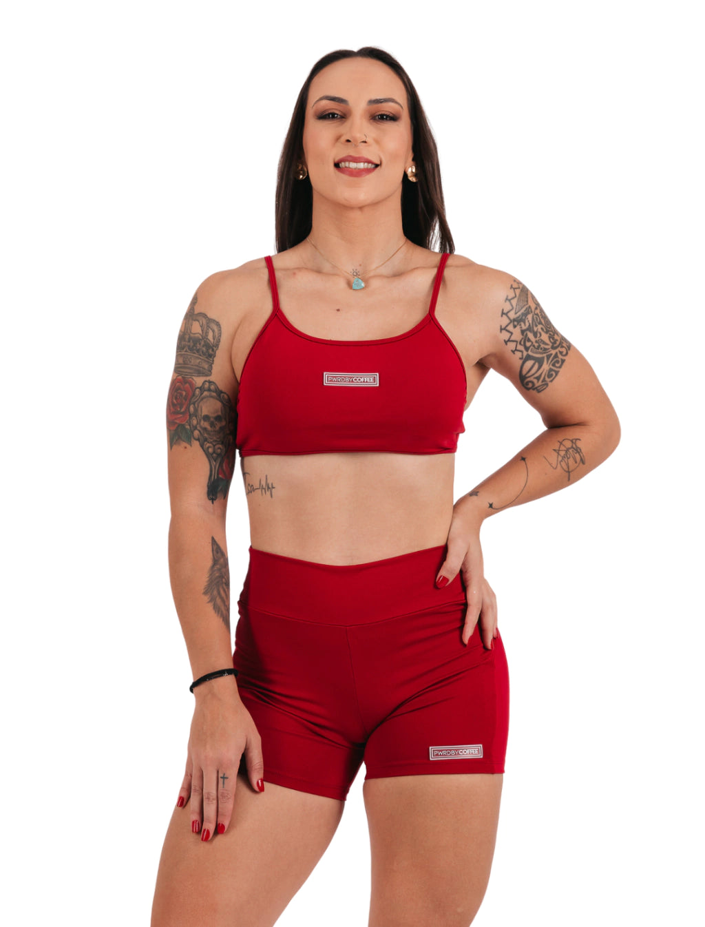 SHORTS BUTT-LIFT CHERRY