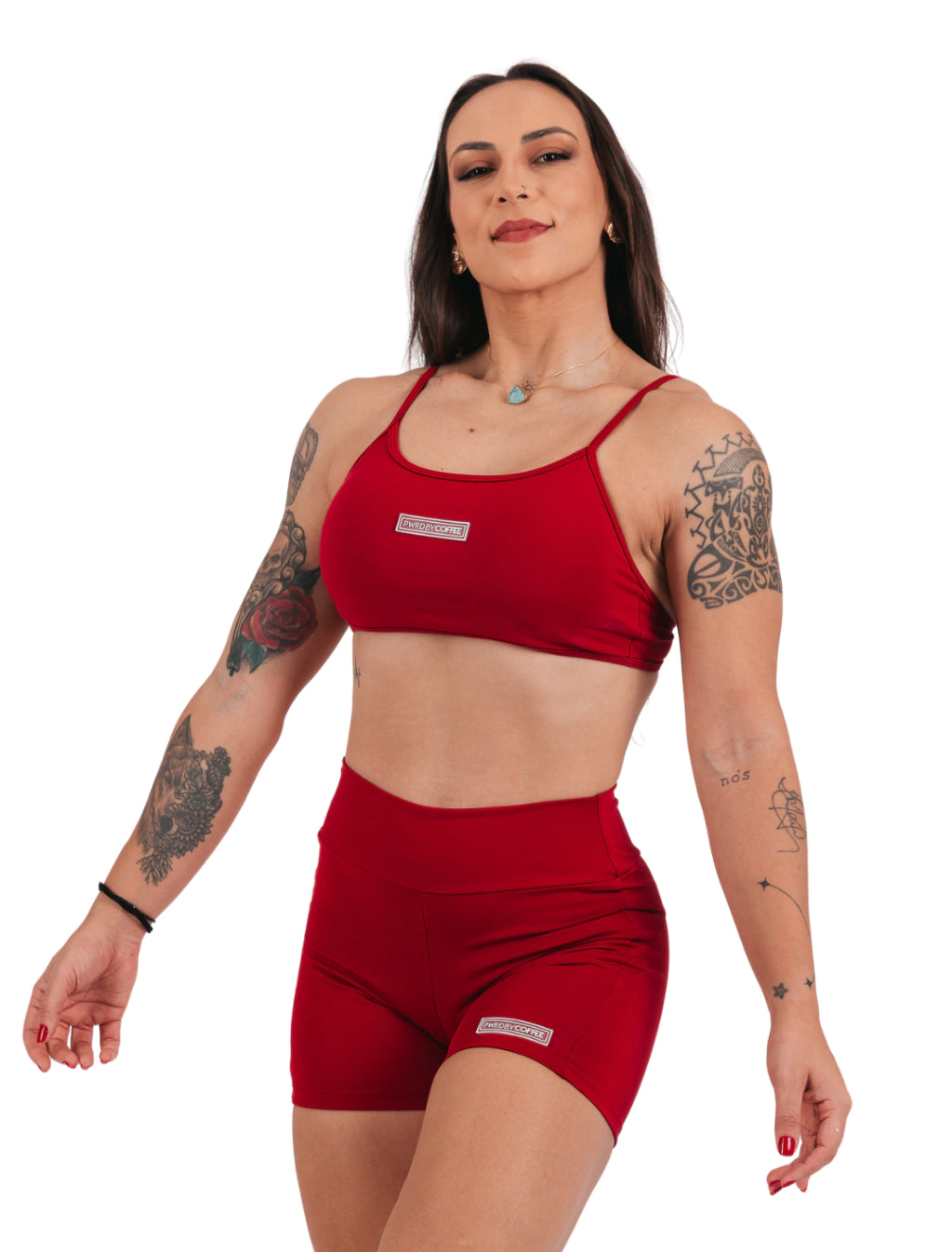 SHORTS BUTT-LIFT CHERRY