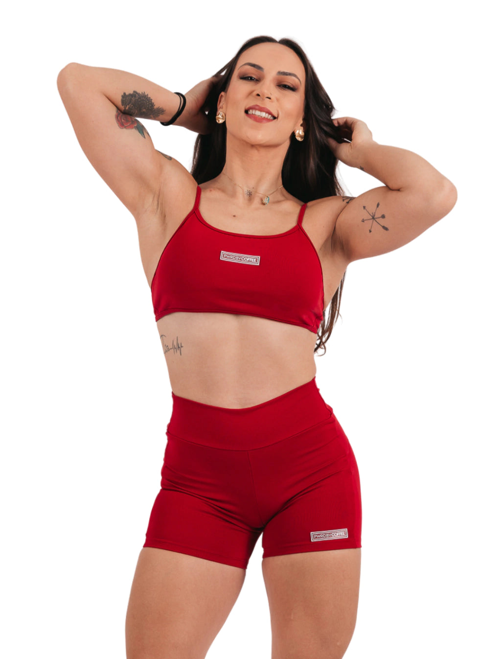 SHORTS BUTT-LIFT CHERRY