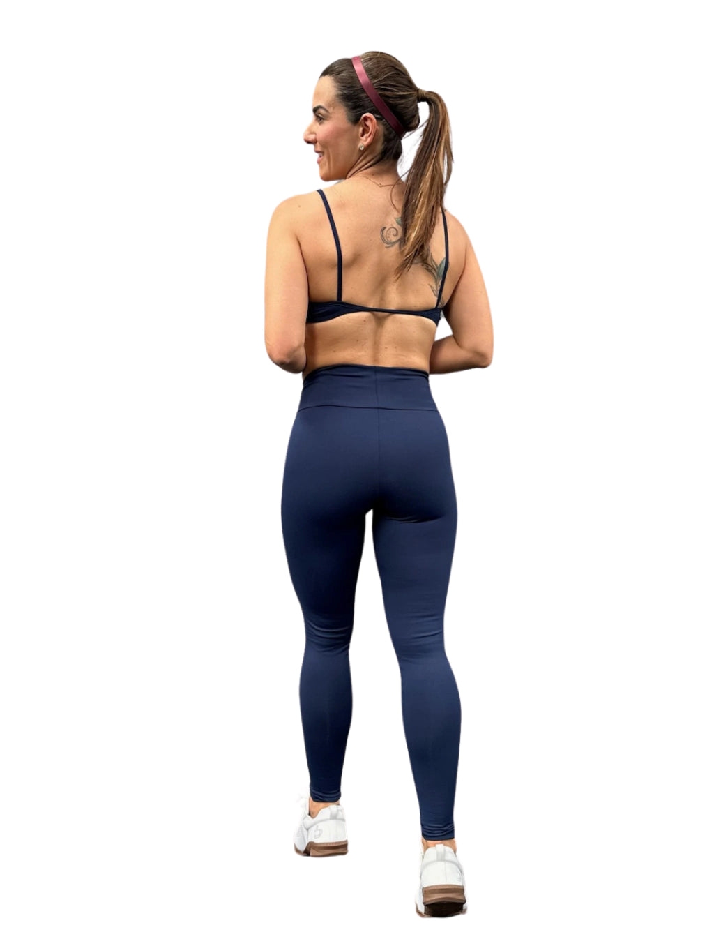 LEGGINGS CÓS DRAPEADO NAVY BLUE