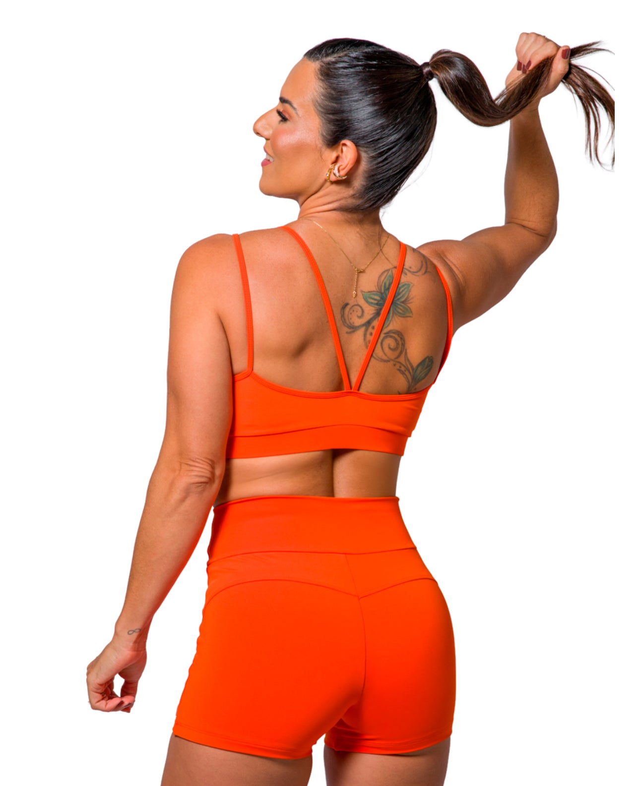 SHORTS BUTT-LIFT TANGERINE