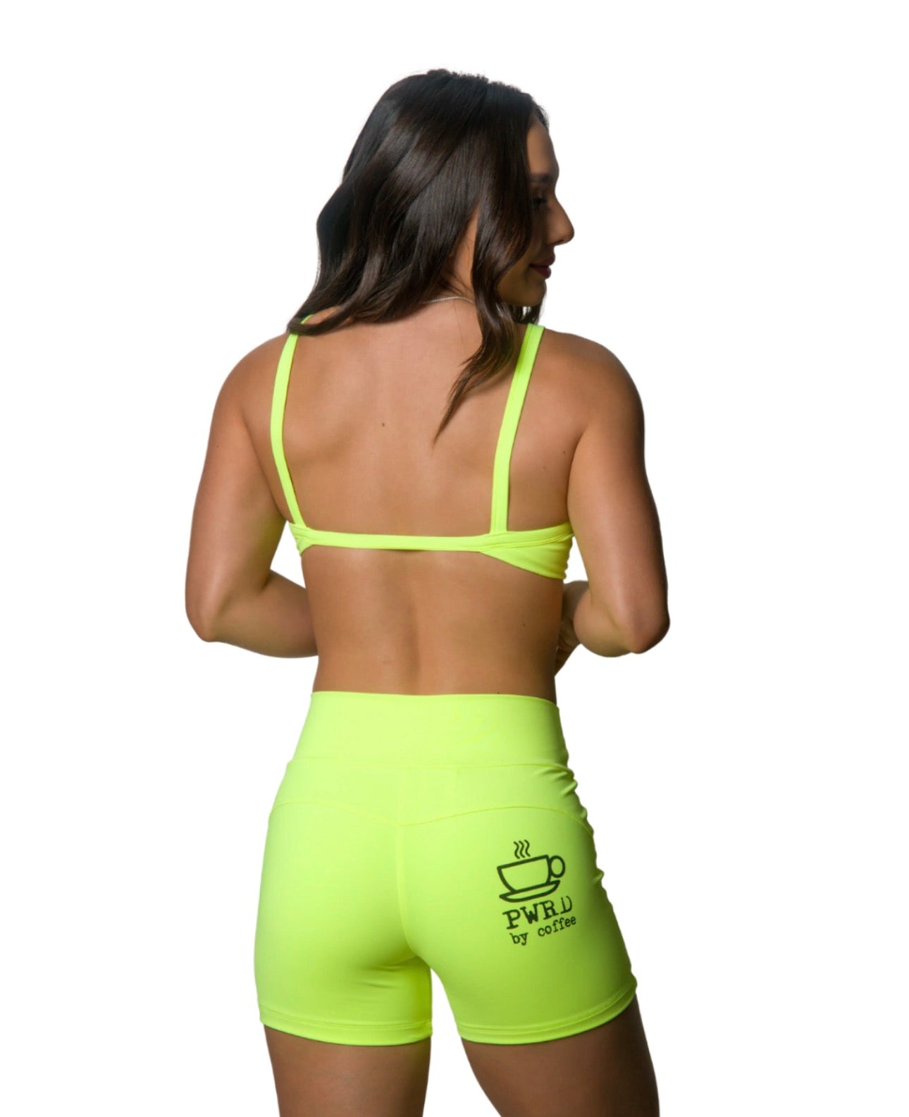 SHORTS NEO YELLOW SCRUNCH BUT SHORTS