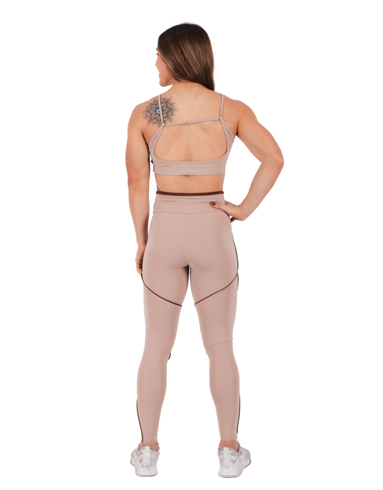 LEGGINGS WITH CAPPUCCINO BIAS