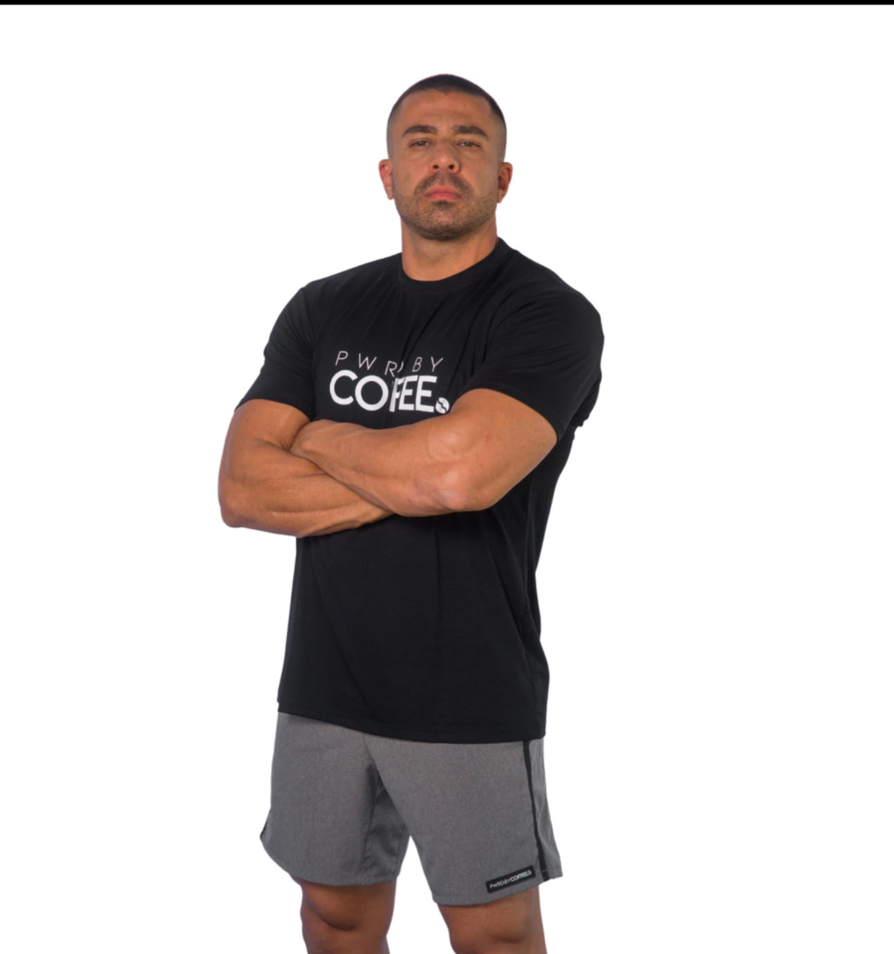 T-SHIRT PWRD BLACK VISCO