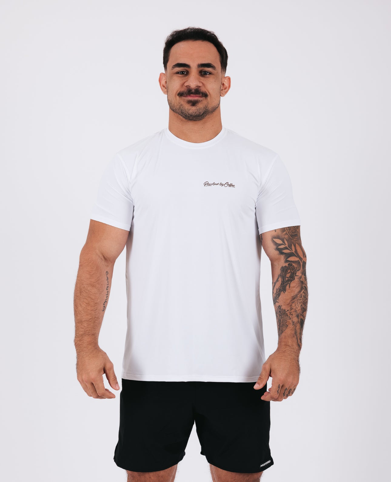 T-SHIRT BASIC WHITE (With Brown Signature)