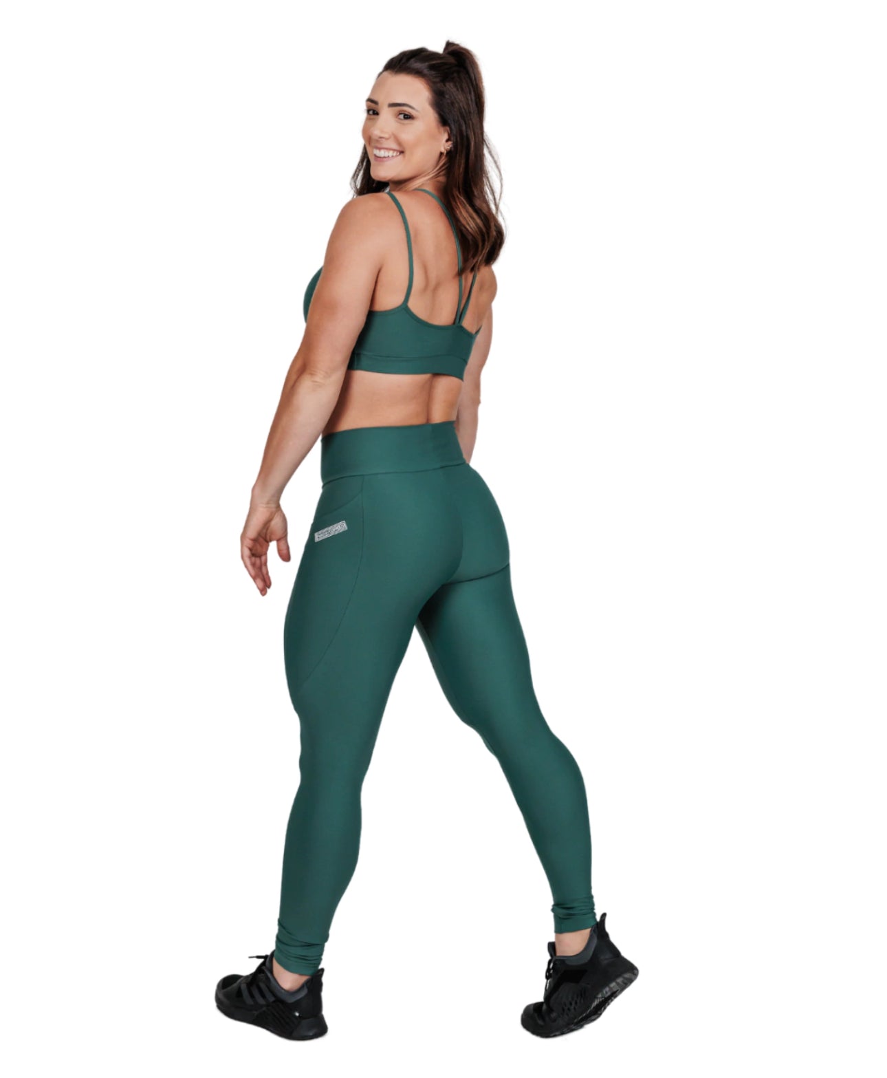 LEGGINGS SAFARI GREEN WITH POCKET