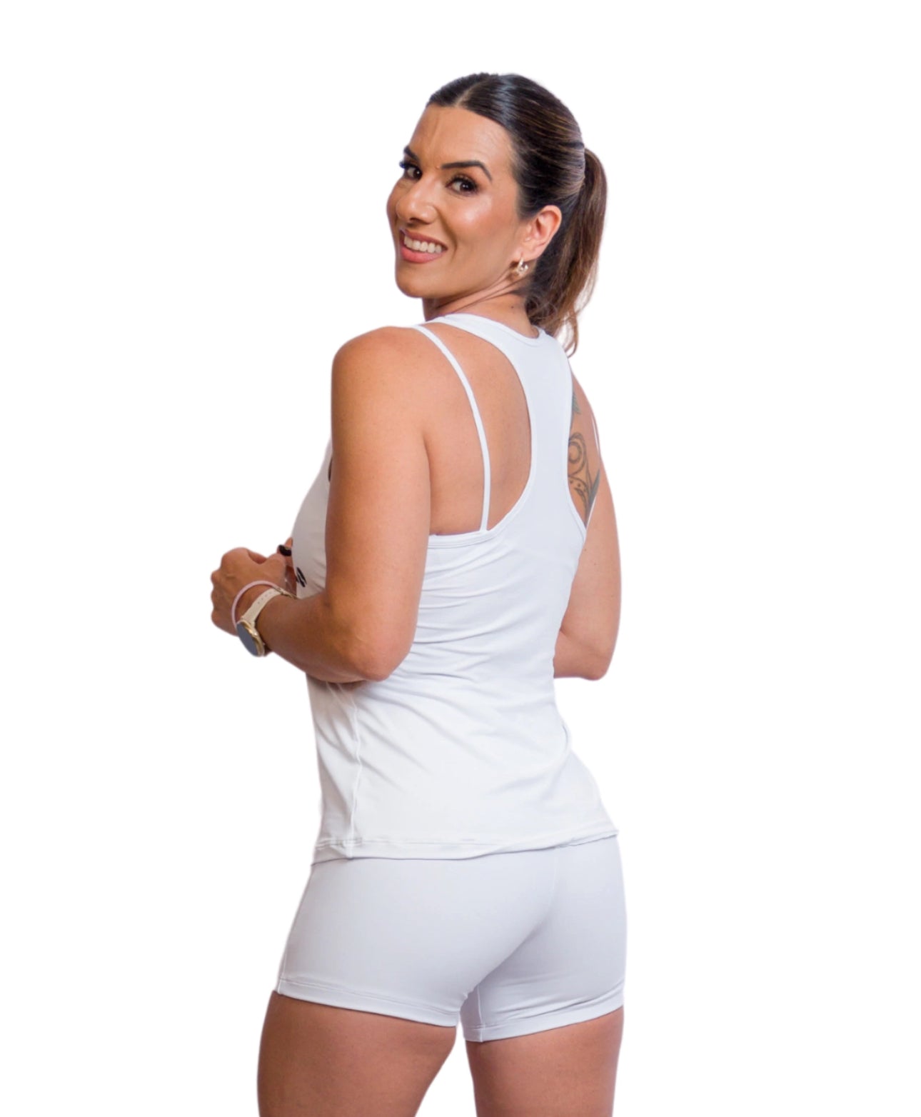 TANK TOP WHITE SWIMMER