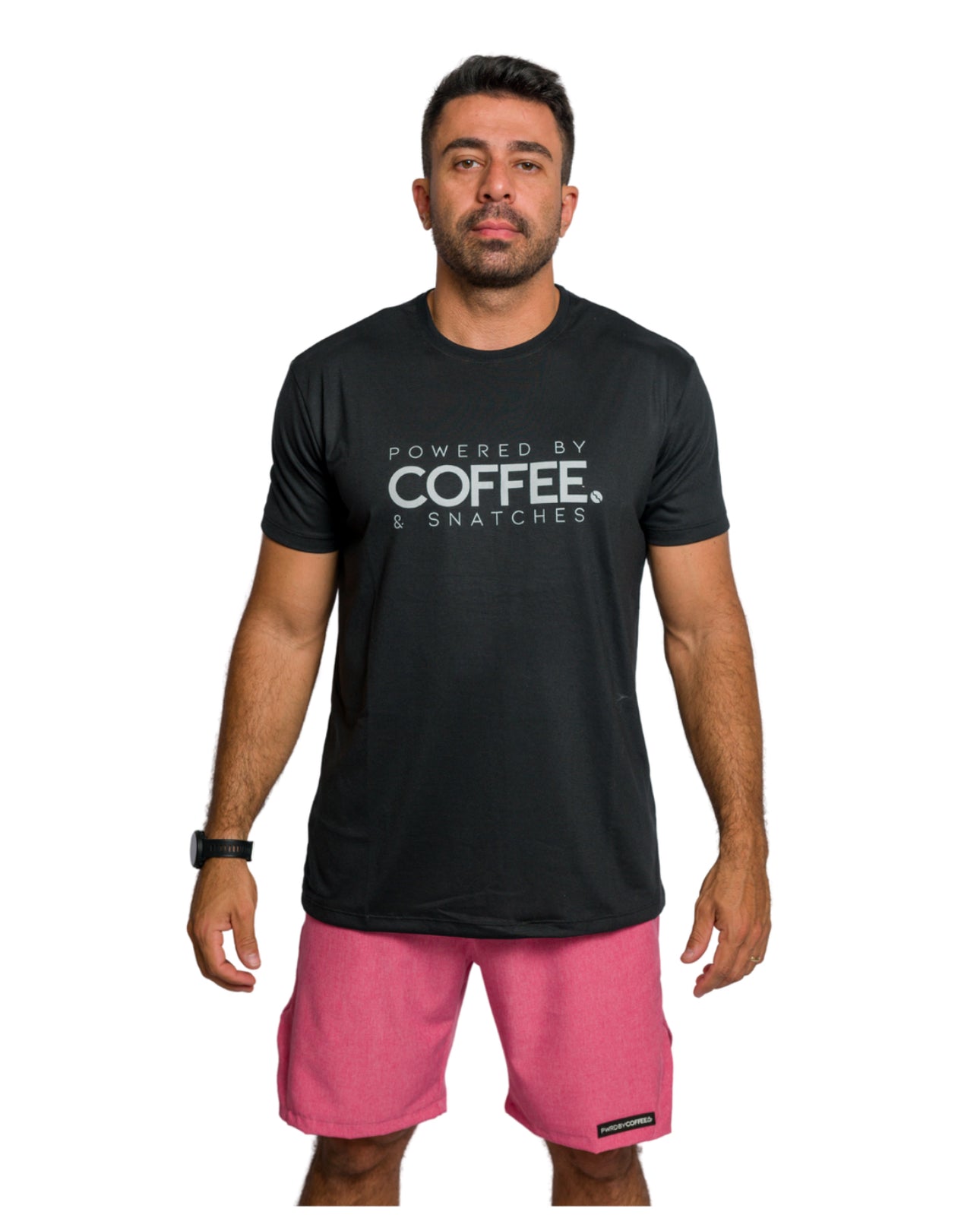 T-SHIRT PWRD & SNATCHES MEN'S BLACK