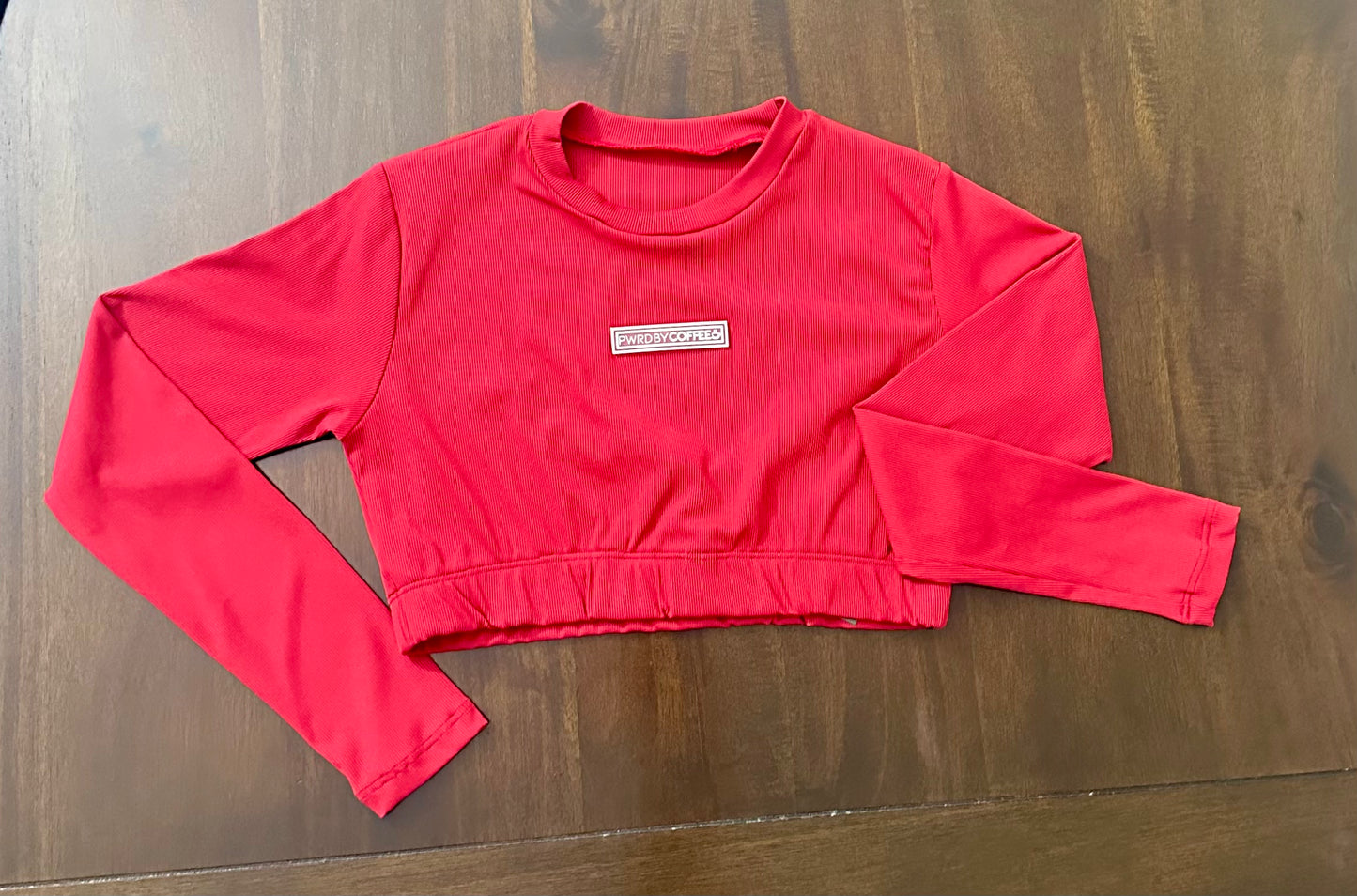 CROPPED LONG SLEEVE RED