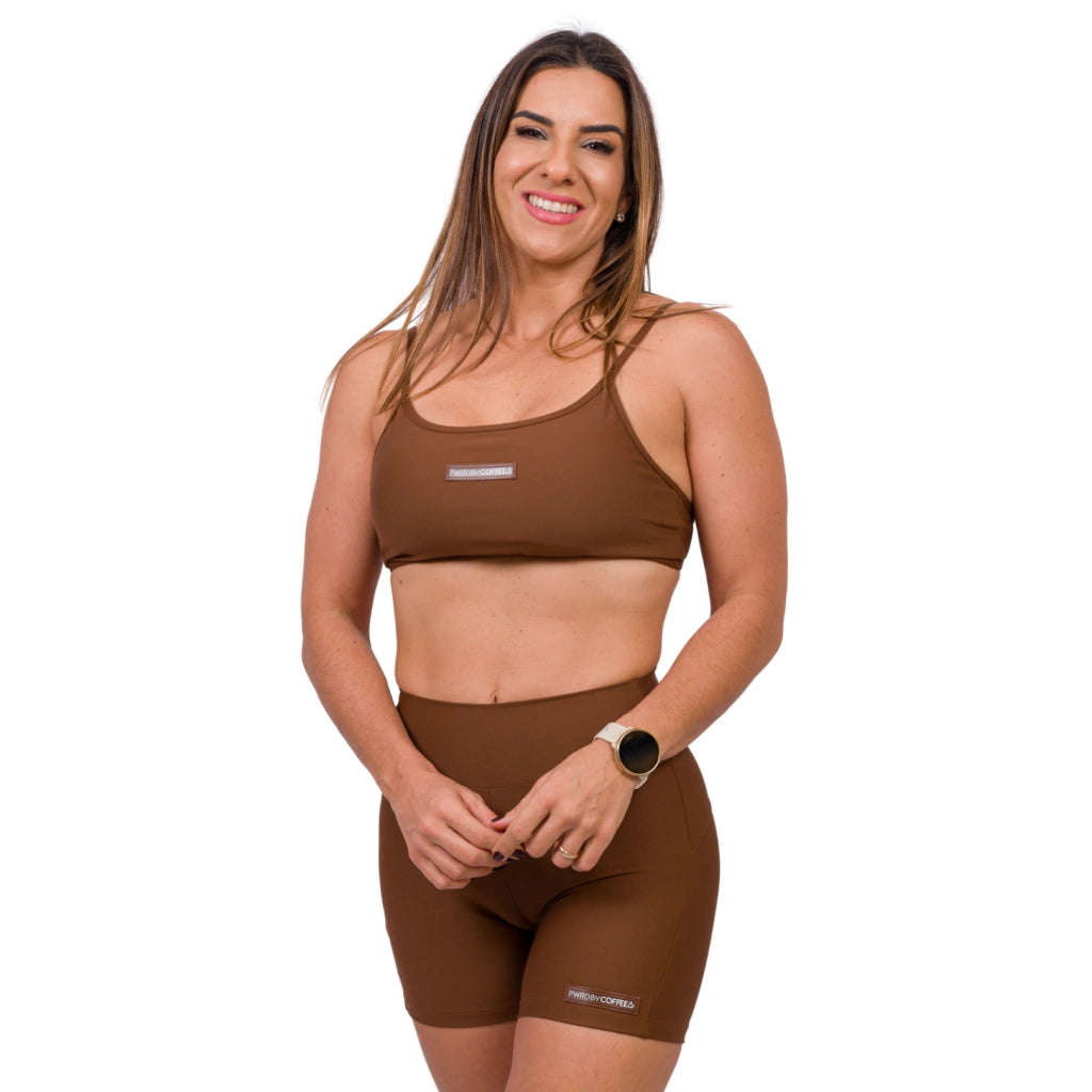 SHORTS EMPINA BUMBUM COFFEE ADAPTIV LYCRA