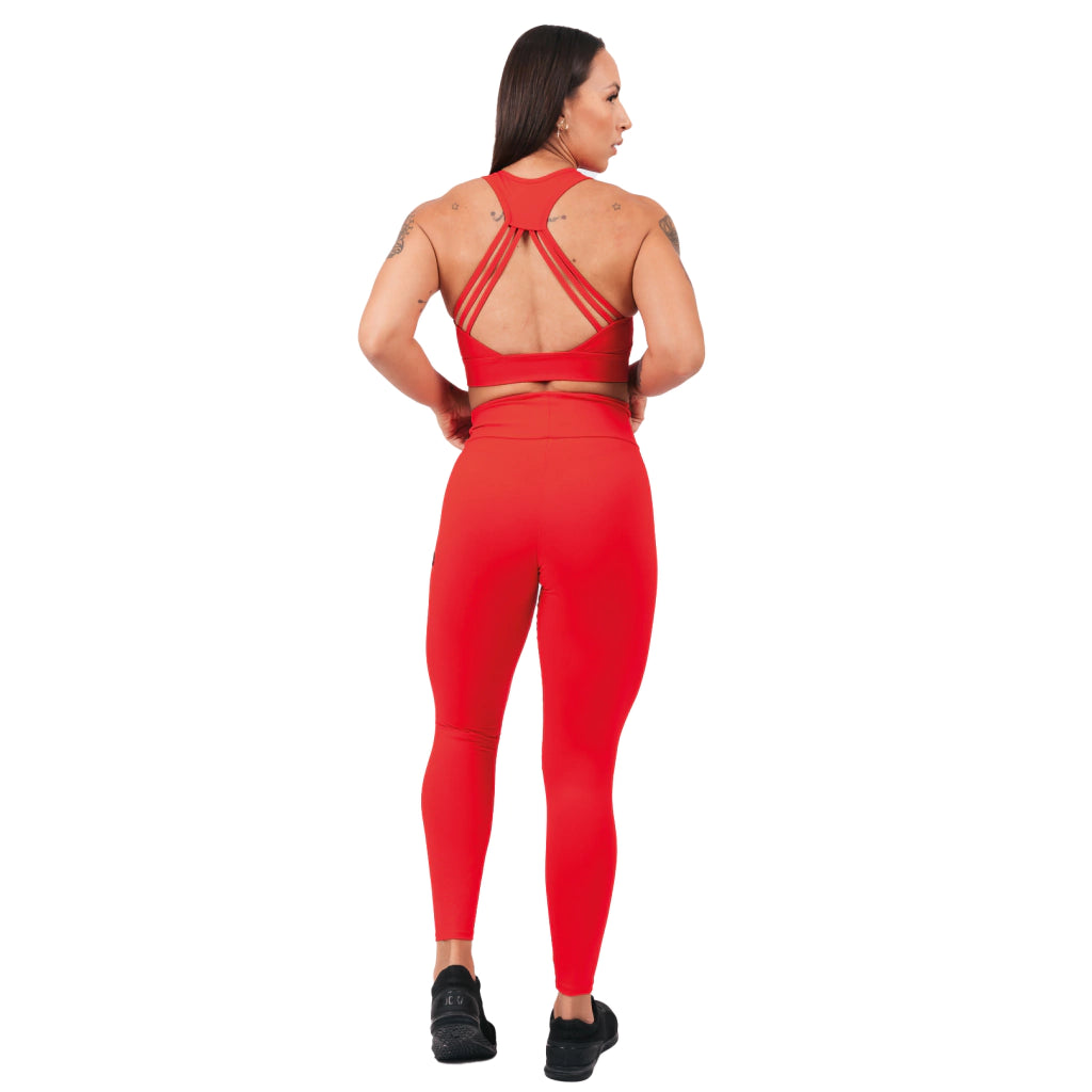 LEGGING CÓS DRAPEADO RED