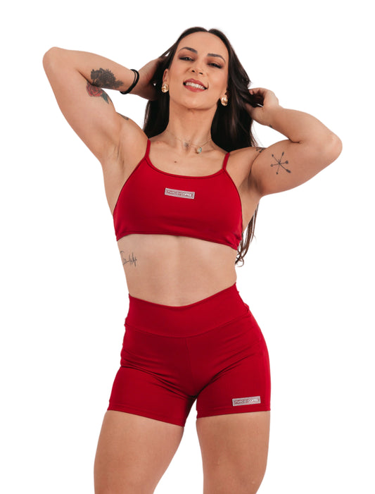 SHORTS BUTT-LIFT CHERRY
