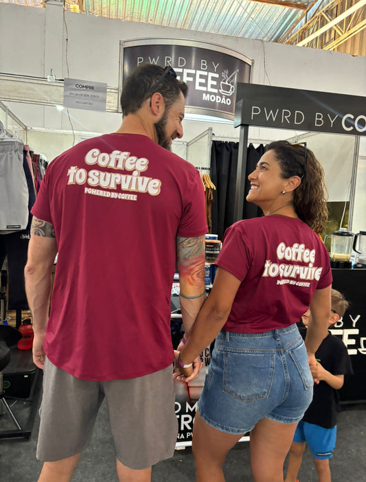 T-SHIRT BABY LOOK WOMEN COFFEE TO SURVIVE