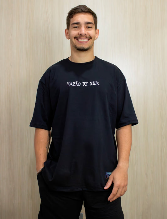 T-SHIRT MEN'S OVERSIZED BLACK DRAGON