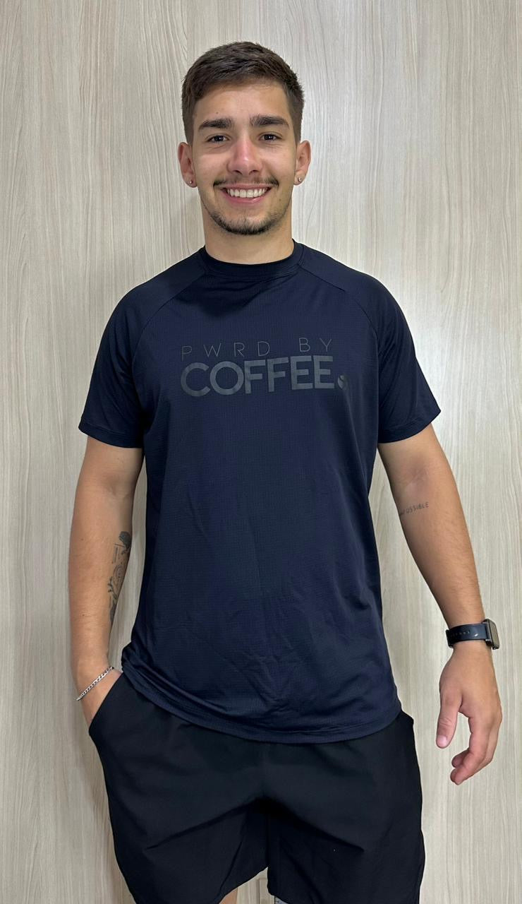 T-SHIRT RAGLAN AERODRY PWRDBYCOFFEE BLACK