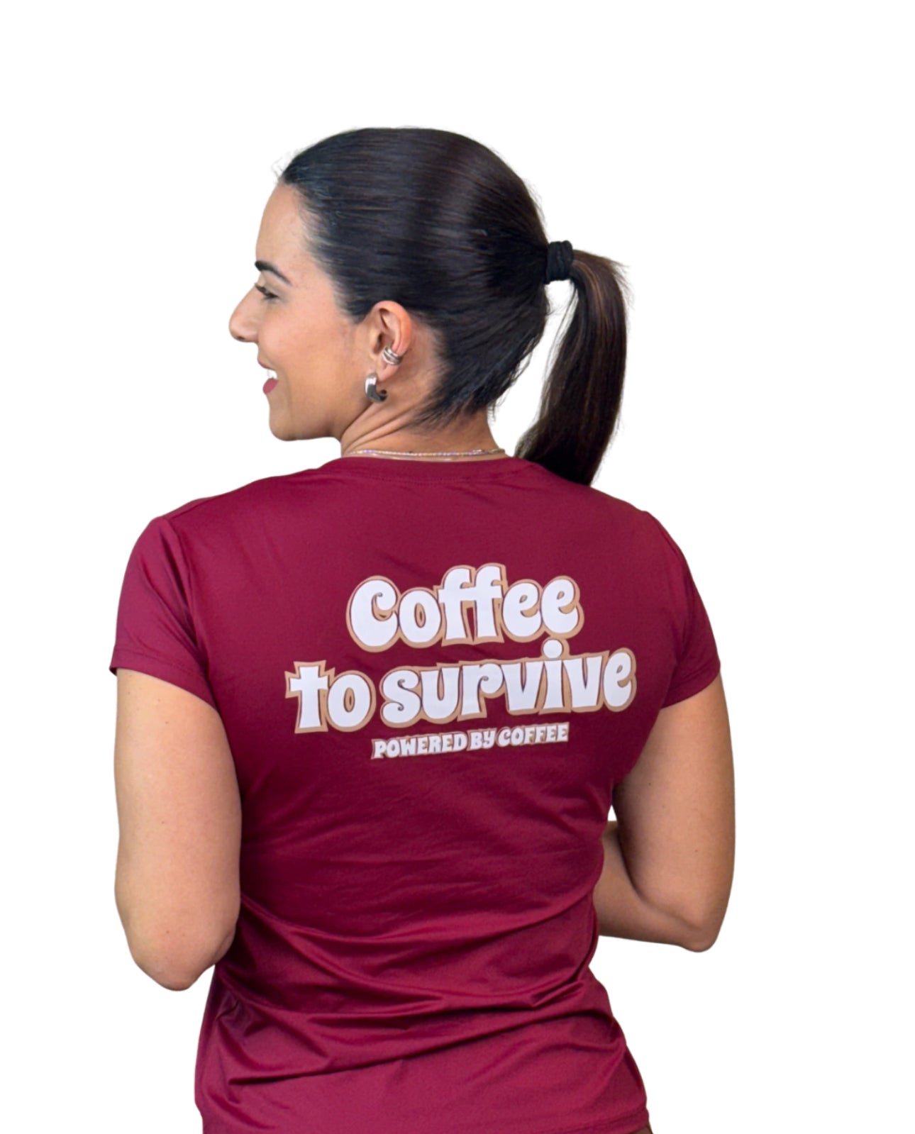 T-SHIRT BABY LOOK WOMEN COFFEE TO SURVIVE