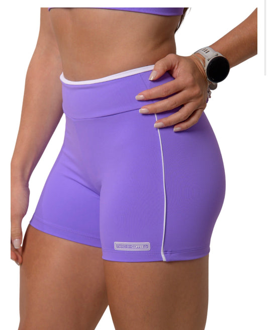 SHORTS WITH TRIM LAVENDER