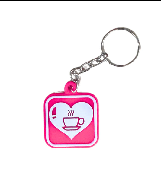 KEYCHAIN RUBBER HEART