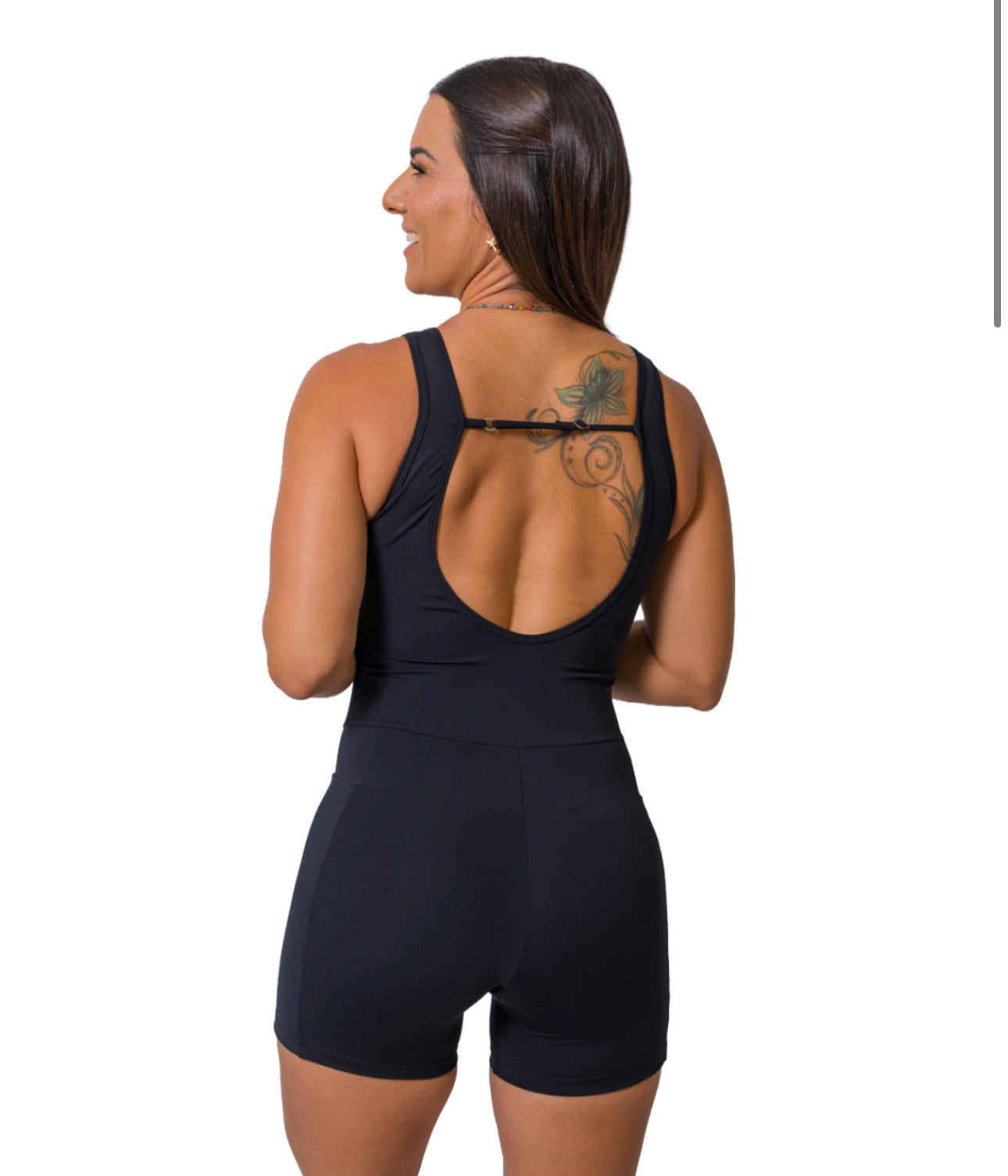 JUMPSUIT AMANDA SQUARE BLACK