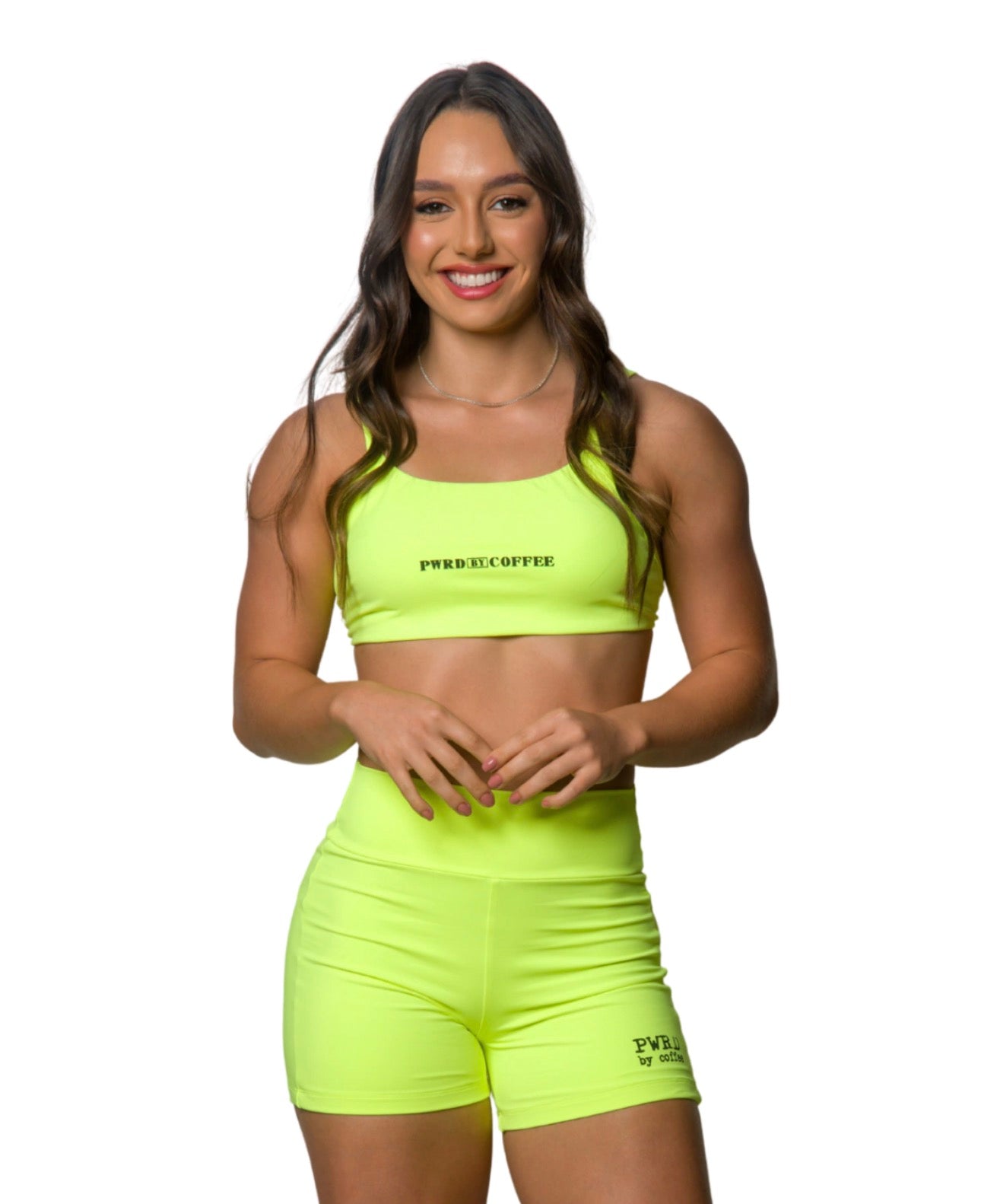 SHORTS NEO YELLOW SCRUNCH BUT SHORTS