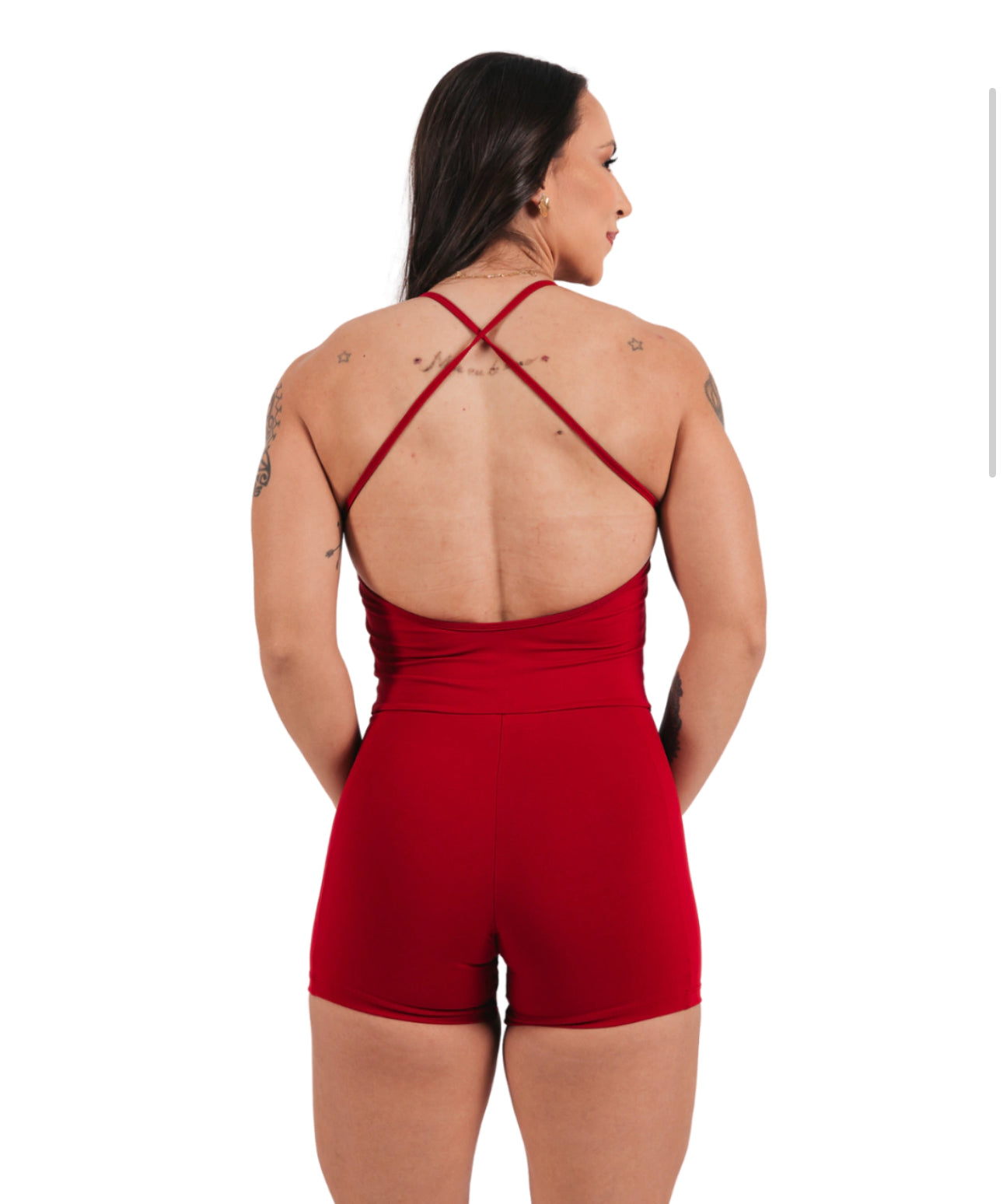 WORKOUT JUMPSUIT CHERRY POWER