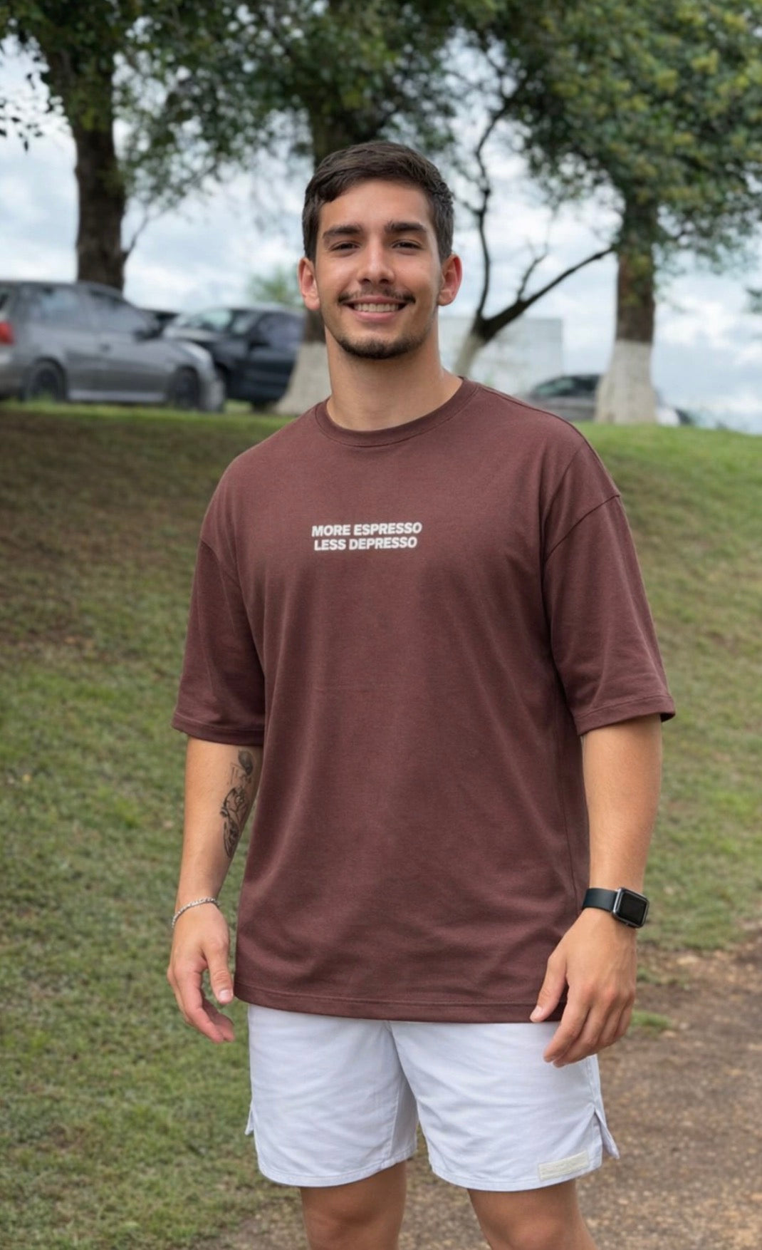 T-SHIRT VISCO BROWN ESPRESSO