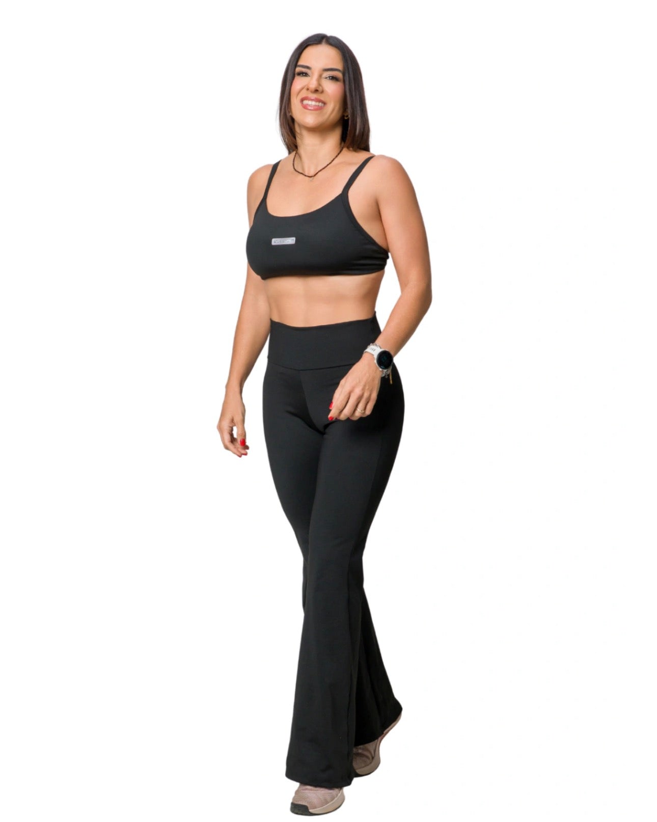 LEGGINGS FLARE BLACKOUT BLACK