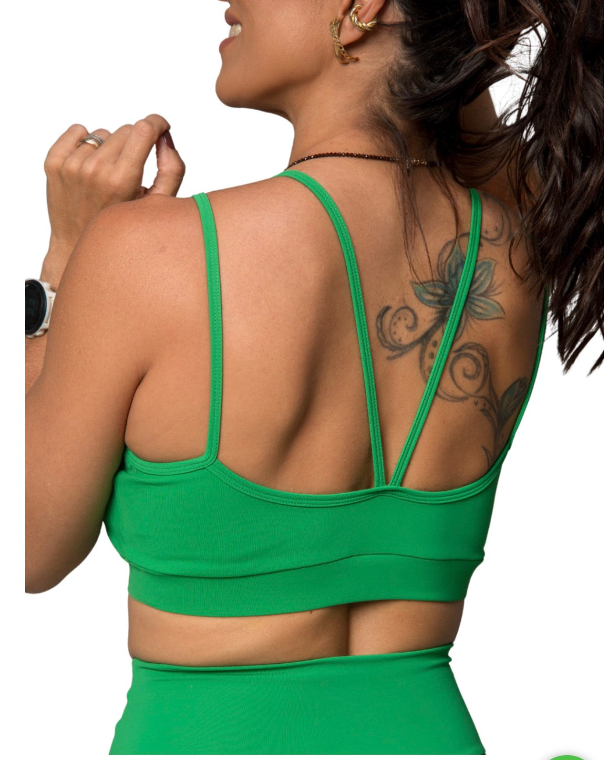 SPORTS BRA BARBARA FLAG GREEN