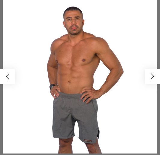 SHORTS SQUAT GRAY MIXED WITH/BROWN